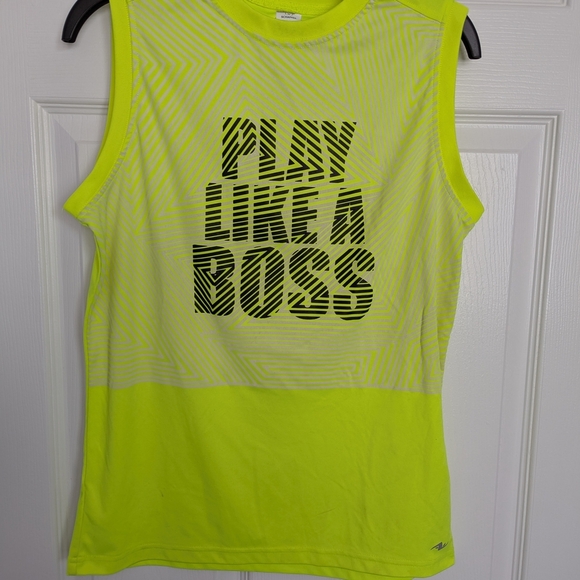 Athletic Works Black and Yellow Tank Tops for Active Wear - Picture 2 of 3
